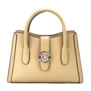 Vegan Leren Crossbody Tas met Zakken Michael Kors , Beige , Dames