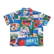Fruit Cans Geweven T-shirt Obey , Multicolor , Heren