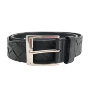 Pre-owned Leather belts Bottega Veneta Vintage , Black , Dames