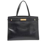 Pre-owned Leather totes Yves Saint Laurent Vintage , Black , Dames