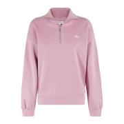 Vos Patch Half Zip Sweatshirt Maison Kitsuné , Pink , Dames