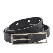 Pre-owned Leather belts Yves Saint Laurent Vintage , Black , Dames