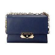 Navy Vegan Convertible Crossbody Tas Michael Kors , Blue , Dames