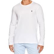 Iconische lange mouw katoenen polo Ralph Lauren , White , Heren