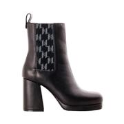 Platform Chelsea laarzen met monogramprint Karl Lagerfeld , Brown , Da...