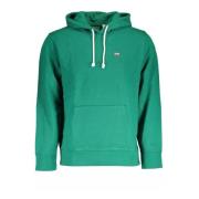 Groene Hoodie van Katoen met Logo Levi's , Green , Heren