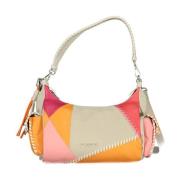 Beige Handtas met Afneembare Schouderband Desigual , Multicolor , Dame...