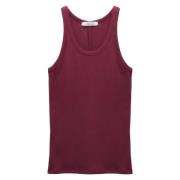 Geribbeld Tanktop Simply Timeless Dorothee Schumacher , Red , Dames