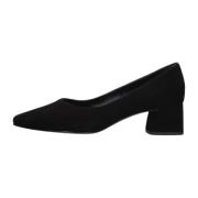 Zwarte Suède Pumps met Puntneus Peter Kaiser , Black , Dames