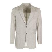 Premium Piquet Monopetto Blazer Circolo 1901 , Beige , Heren