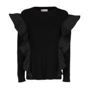 Wolmix Sweater RED Valentino , Black , Dames
