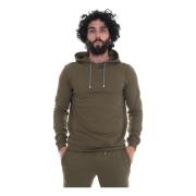 Stretchy Knit Hoodie Hindustrie , Green , Heren