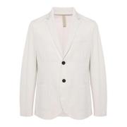 Coolmax Seersucker Blazer Harris Wharf London , Beige , Heren