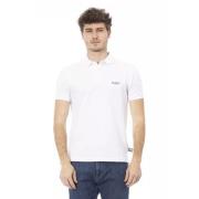 Trendy Wit Katoenen Polo Shirt Baldinini , White , Heren