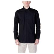 Zwarte Knoopshirt Lange Mouwen Alviero Martini 1a Classe , Black , Her...