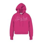 Cropped hoodie met St.Barth borduurwerk MC2 Saint Barth , Pink , Heren