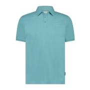 Turquoise Polo met korte mouwen State of Art , Blue , Heren