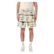 Geometrische Fleece Shorts Multicolor Ss24 Awake NY , Multicolor , Her...