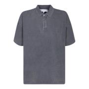 Grijze Katoenen Poloshirt Geborduurd Logo JW Anderson , Gray , Heren