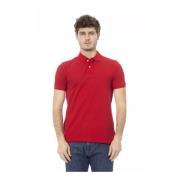 Rode Polo Shirt met Geborduurd Ontwerp voor Mannen Baldinini , Red , H...