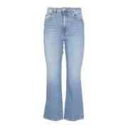 Comfort Flared Fit Jeans Icon Denim , Blue , Dames