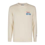 Casual Ronde Hals T-Shirt MC2 Saint Barth , Beige , Heren