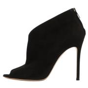 Pre-owned Suede boots Gianvito Rossi Pre-owned , Black , Dames