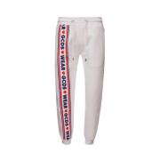 Witte Joggingbroek met Logo Gcds , White , Heren