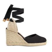 Carina/8/001 9 cm Wedges Castañer , Black , Dames