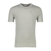 Groen Katoen Linnen T-shirt Profuomo , Green , Heren