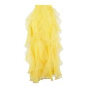 Stijlvolle Rok voor Vrouwen Ermanno Scervino , Yellow , Dames