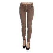 Bruine Slim Fit Skinny Jeans Cycle , Brown , Dames