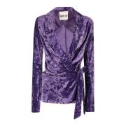 Elegante Knoop Blazer Aniye By , Purple , Dames