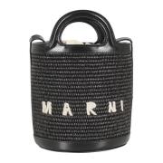 Mini Tropicalia Bucket Tas Marni , Black , Dames