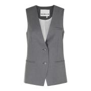 Stijlvolle Twee Kleurig Vest Remain Birger Christensen , Gray , Dames