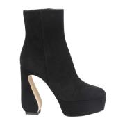 Elegante Suede Hakken Sergio Rossi , Black , Dames