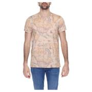 Bedrukt Beige T-shirt Slip-On Design Alviero Martini 1a Classe , Beige...