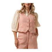 Perzik Gilet Opal Blazer Trendy Ydence , Pink , Dames