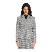 Houndstooth Reversible Jacket Silvian Heach , Multicolor , Dames