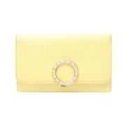 Pre-owned Leather key-holders Bvlgari Vintage , Yellow , Unisex
