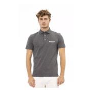 Grijze Geborduurde Logo Polo Shirt Baldinini , Gray , Heren