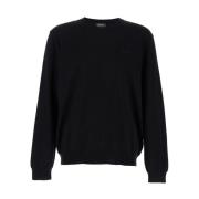 Zwarte Sweater Girocollo A.p.c. , Black , Heren