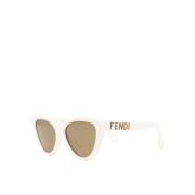 Fe40087U 25E Sunglasses Fendi , Beige , Dames