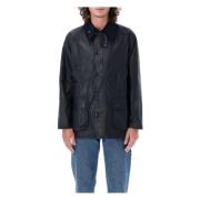 Navy Bedale Wax Jas Kleding Barbour , Blue , Heren