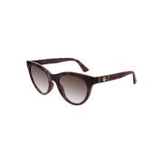 Bruin Havana Zonnebril Gucci , Brown , Dames