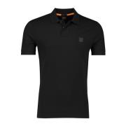 Zwart poloshirt korte mouw Hugo Boss , Black , Heren