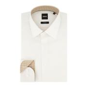 Wit Slim Fit Zakelijk Overhemd Hugo Boss , White , Heren