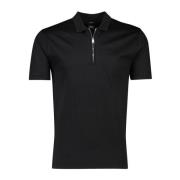 Zwart poloshirt met korte mouwen Hugo Boss , Black , Heren