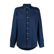 Navy Shirt voor Mannen Ralph Lauren , Blue , Heren