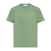 T-shirt met logo Stone Island , Green , Heren